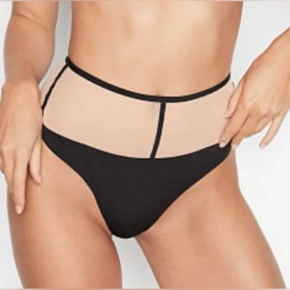 Victoria's Secret Black and Nude High-Waist Panty - Picture 7 of 10